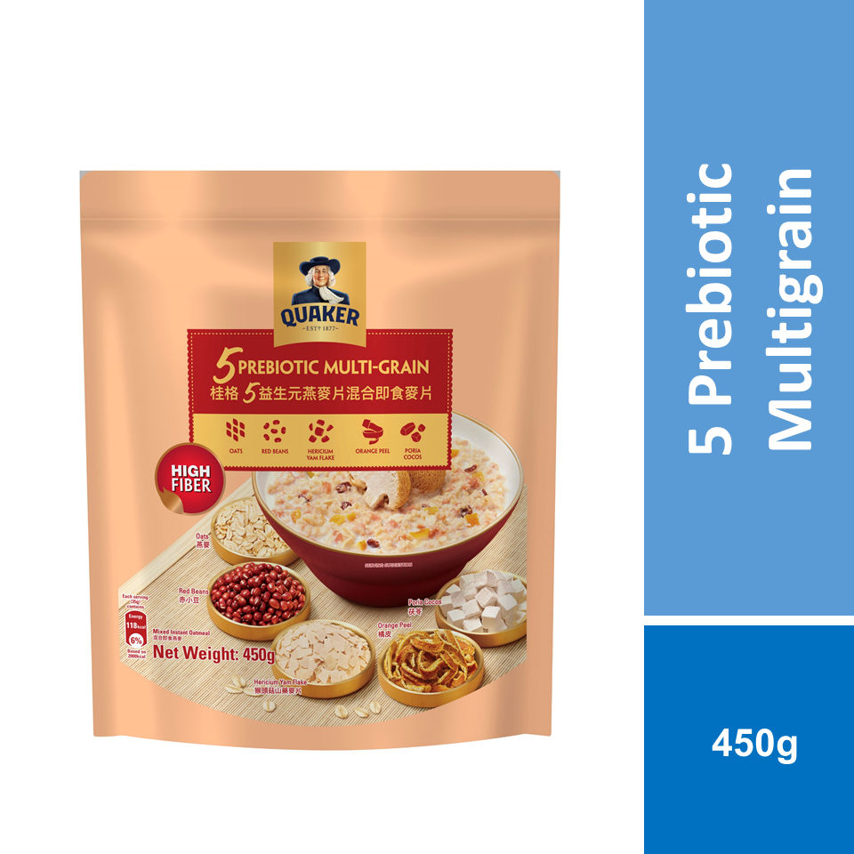 Quaker Five Prebiotic Multigrain 450g | Shopee Malaysia