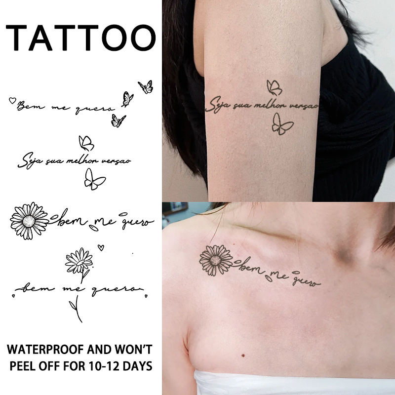 New New Sexy Butterfly Temporary Tattoo Stickers Long-Lasting Herbal ...