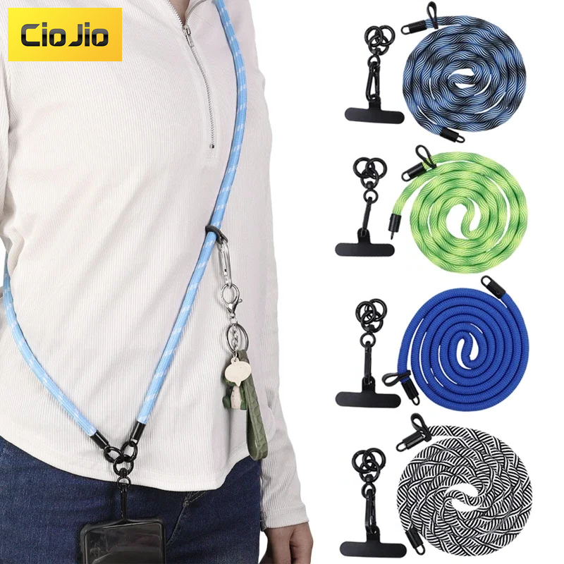 120cm Long Cell Phone Lanyard Anti-lost Crossbody Phone Strap Thick ...