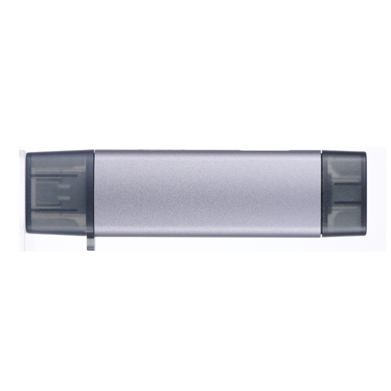 Aluminium 6 in 1 USB OTG Card Reader Universal Type C OTG TF/SD Card ...