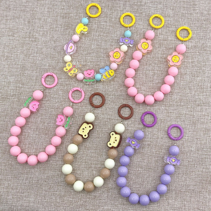 1pcs 2.7cm New Acrylic Candy color oil drip accessories hand chain diy