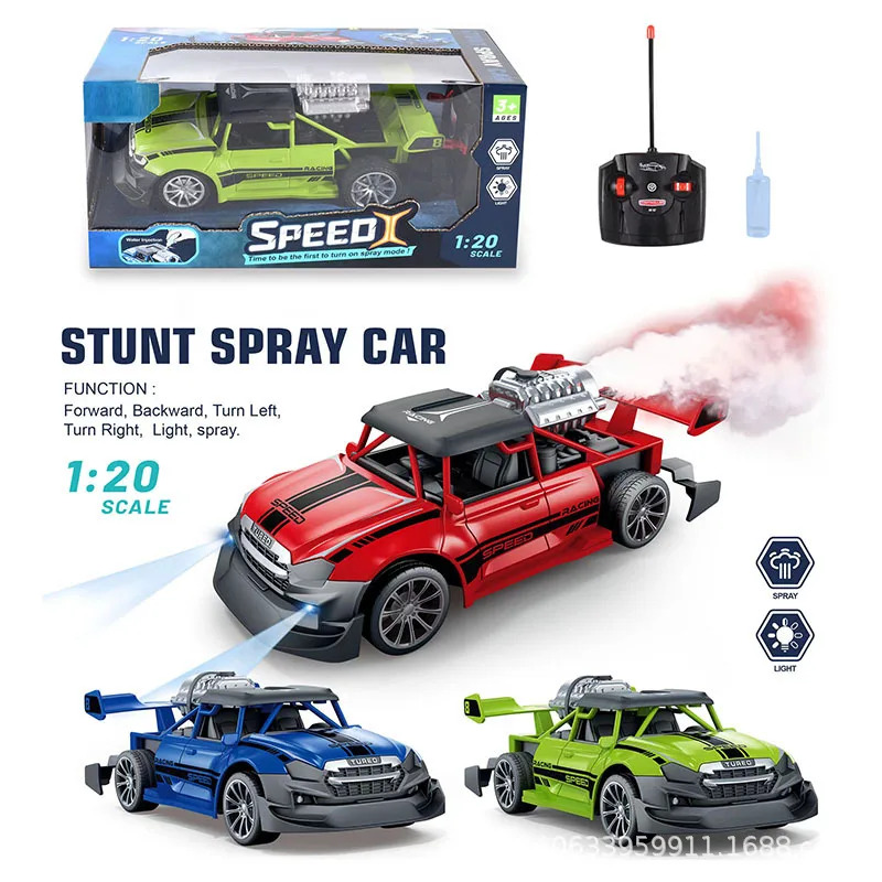 RC Racing Car Remote Control Truck with Light Smoke Spray Electric ...