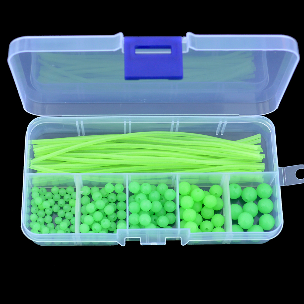 JJLFresheners 100 Pcs Green 3MM Luminous Fishing Beads, Round Night Fishing Glowing Balls Glow In Dark Fishing Lure Baits Fishing Tackle Bead Baits