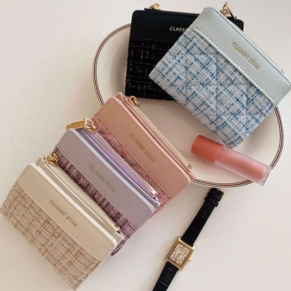 Vintage PU Mini Wallet Women Silver Coin Purse Ins Fashion Spacious ...