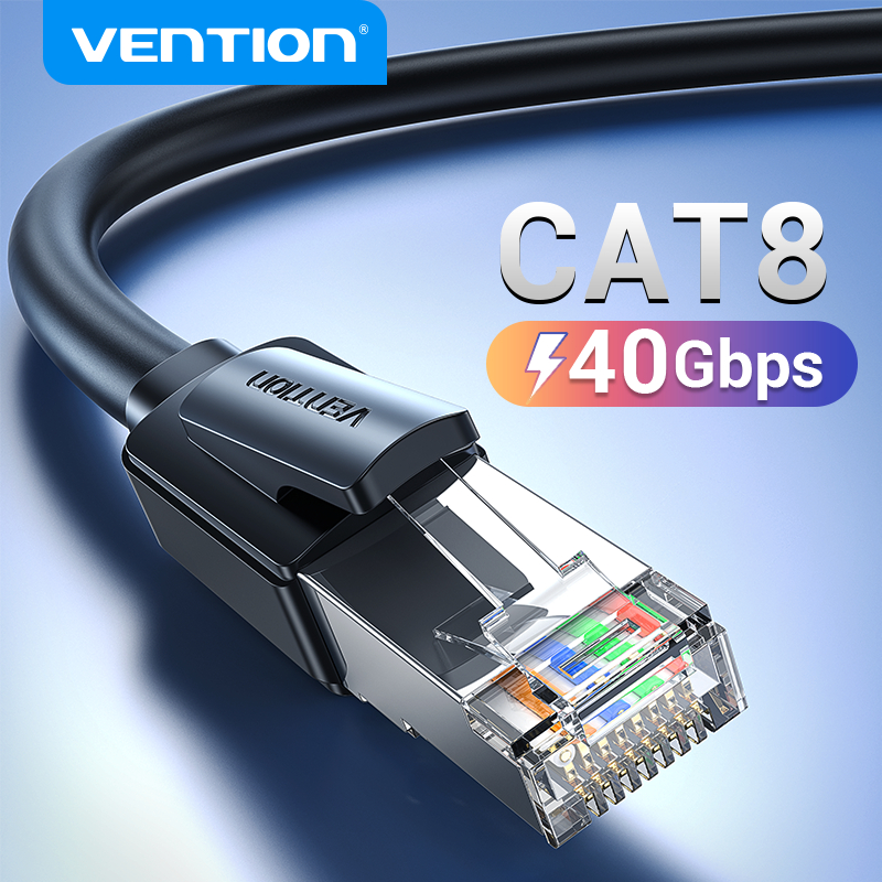 Vention Cat8 SFTP Gaming Ethernet Patch Cable 40Gbps 2000MHz Super ...