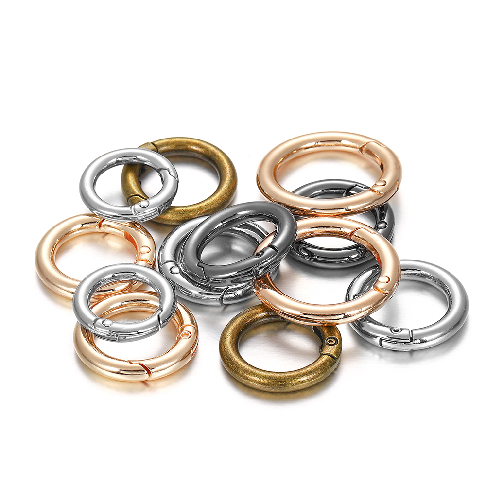 St. kunkka 5Pcs Gold Silver Luggage round Buckle Zinc Alloy spring Ring ...