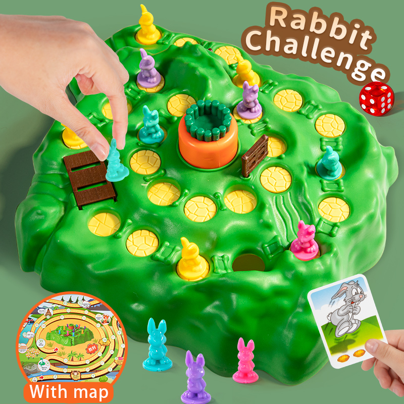 TEMI Funny Bunny Trap Board Games Puzzle Interactive Early Learning ...