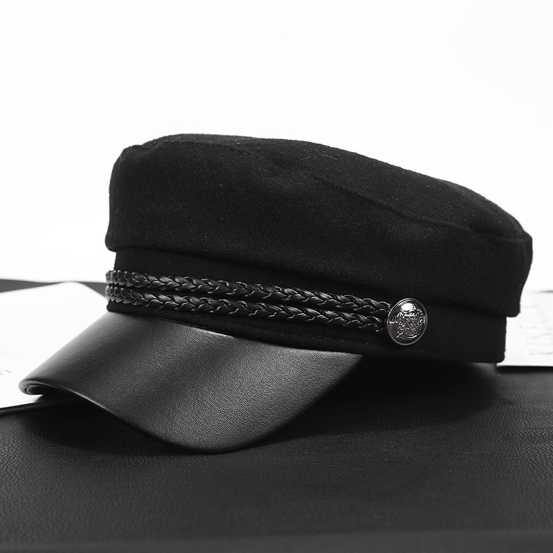 Retro Versatile Travel Sailor Hats Fashion Beret Caps Hat Flat Top ...