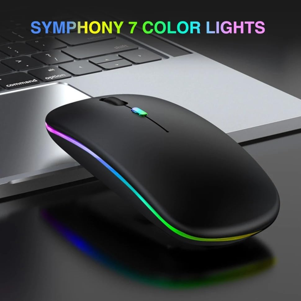 2.4GHz Rechargeable Wireless Silent Mouse 800 to 1600DPI Mice For PC ...