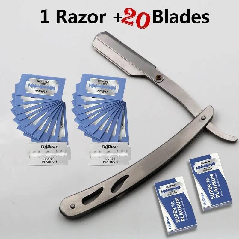Silver Razor Oldfashioned Razor Manual Men Women Shaving Shaving Razor