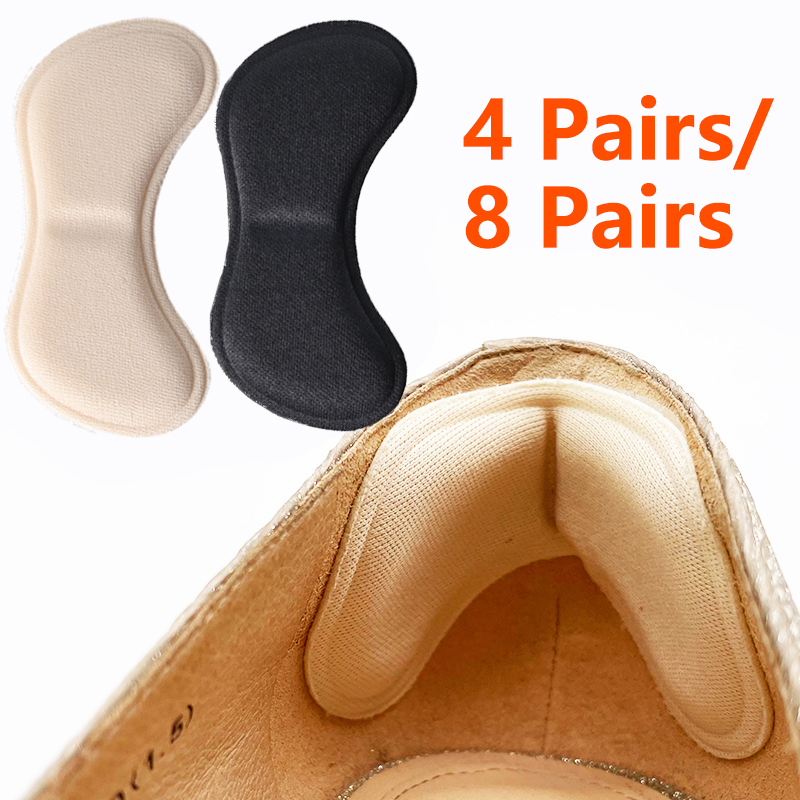 4 Pairs of Heel Insoles Pads for Pain Relief, Cushions with Adhesive ...