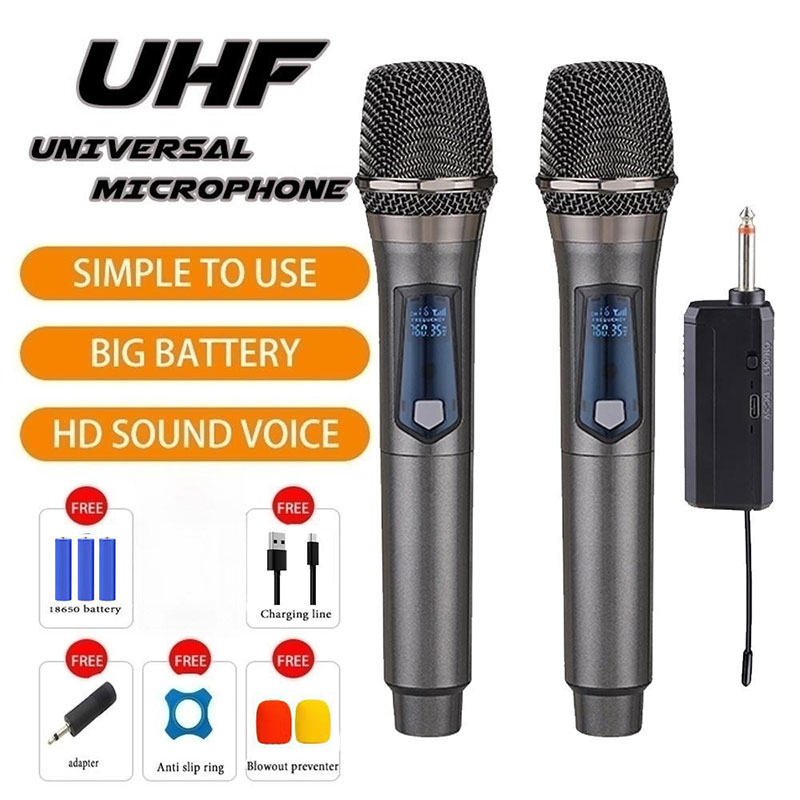 Professional FM Handheld Wireless Dynamic Mic Anti interference ...