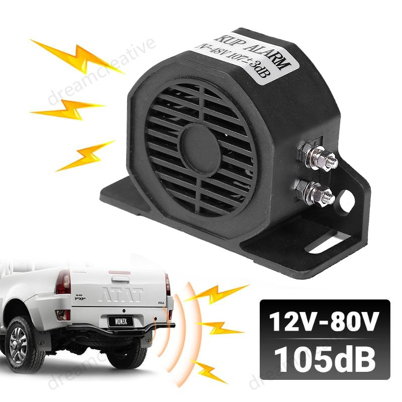FARBIN Truck Back-up Alarm 105dB 12V/48V Car Reverse Horn BIBI Buzzer Warning Alarm Siren Waterproof Industrial Heavy-Duty Backup Warning Square Alarm Reversing Horn - Walmart Supplies - View #4