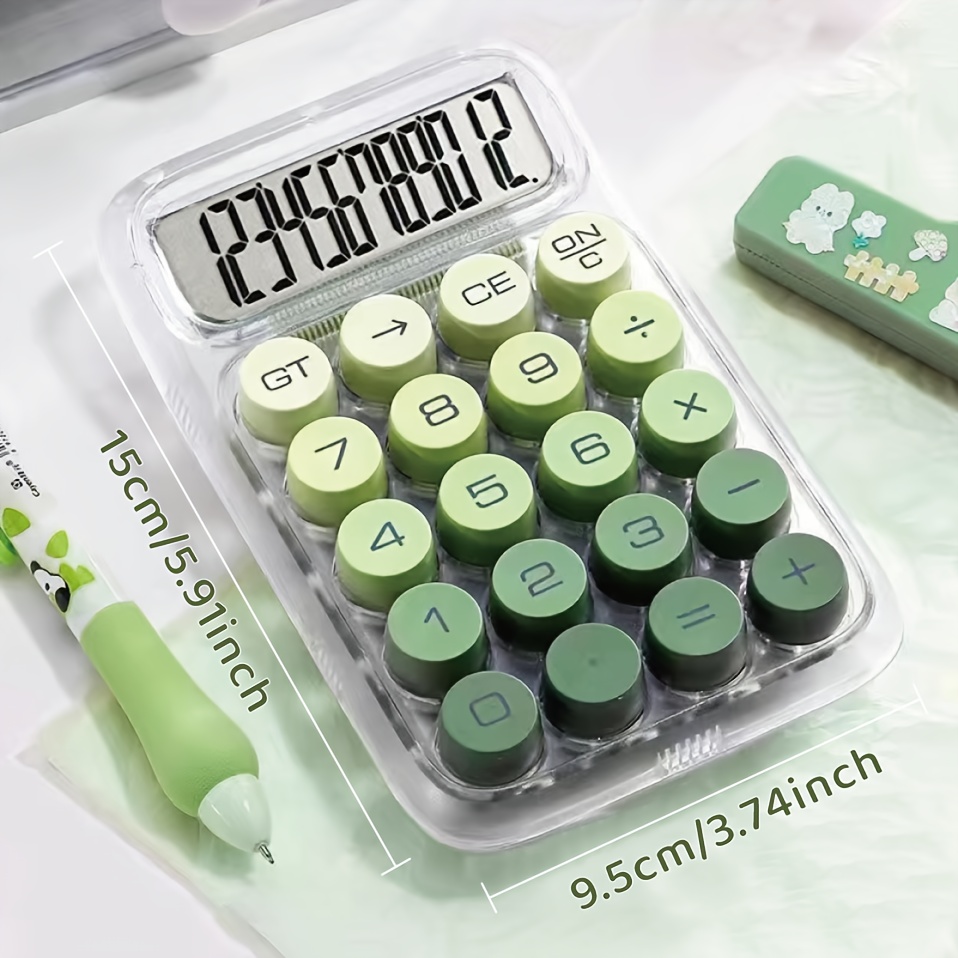 Transparent Dopamine Calculator 10-Digit Large Clear Display with Key ...