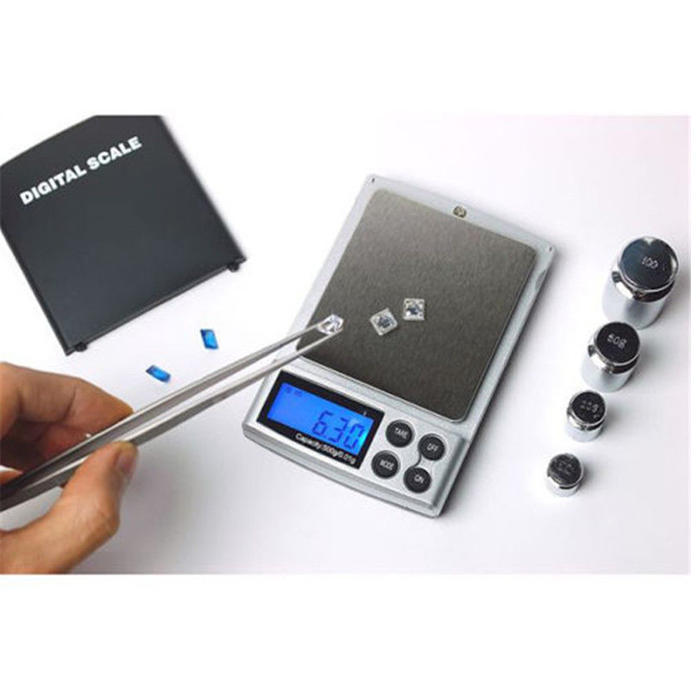 Mini Digital Pocket Scales LCD Display Gram Weight Scales High ...