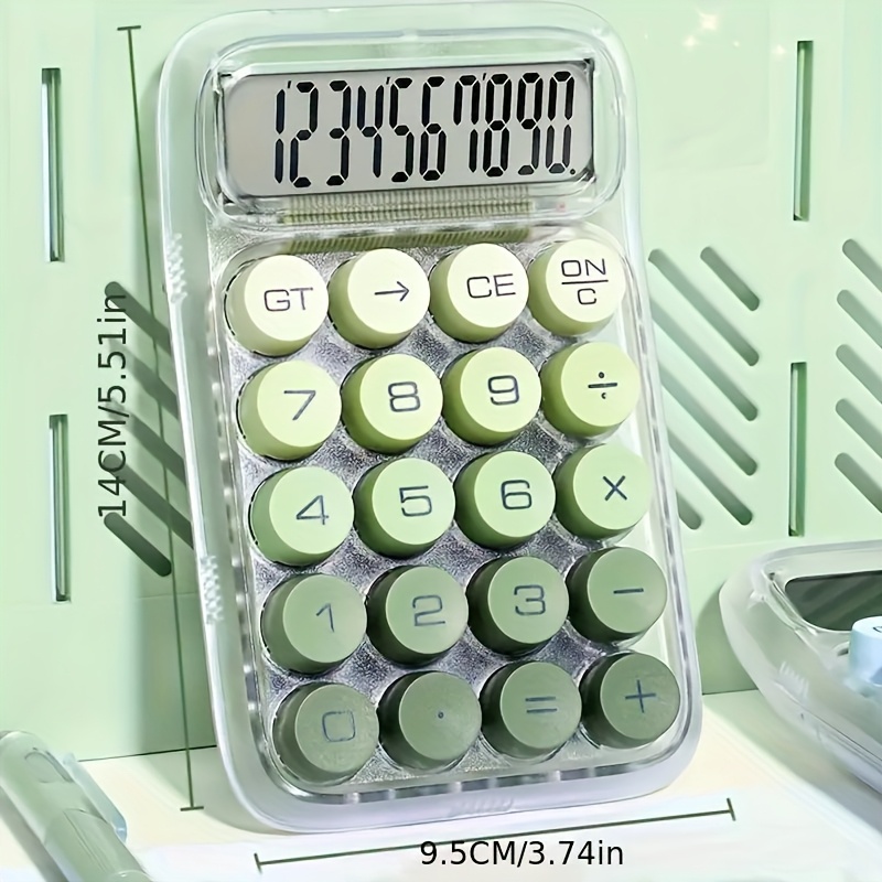 Transparent Dopamine Calculator 10-Digit Large Clear Display with Key ...