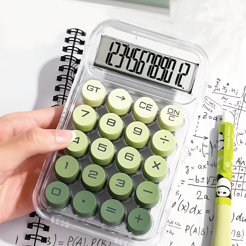 Transparent Dopamine Calculator 10-Digit Large Clear Display with Key ...