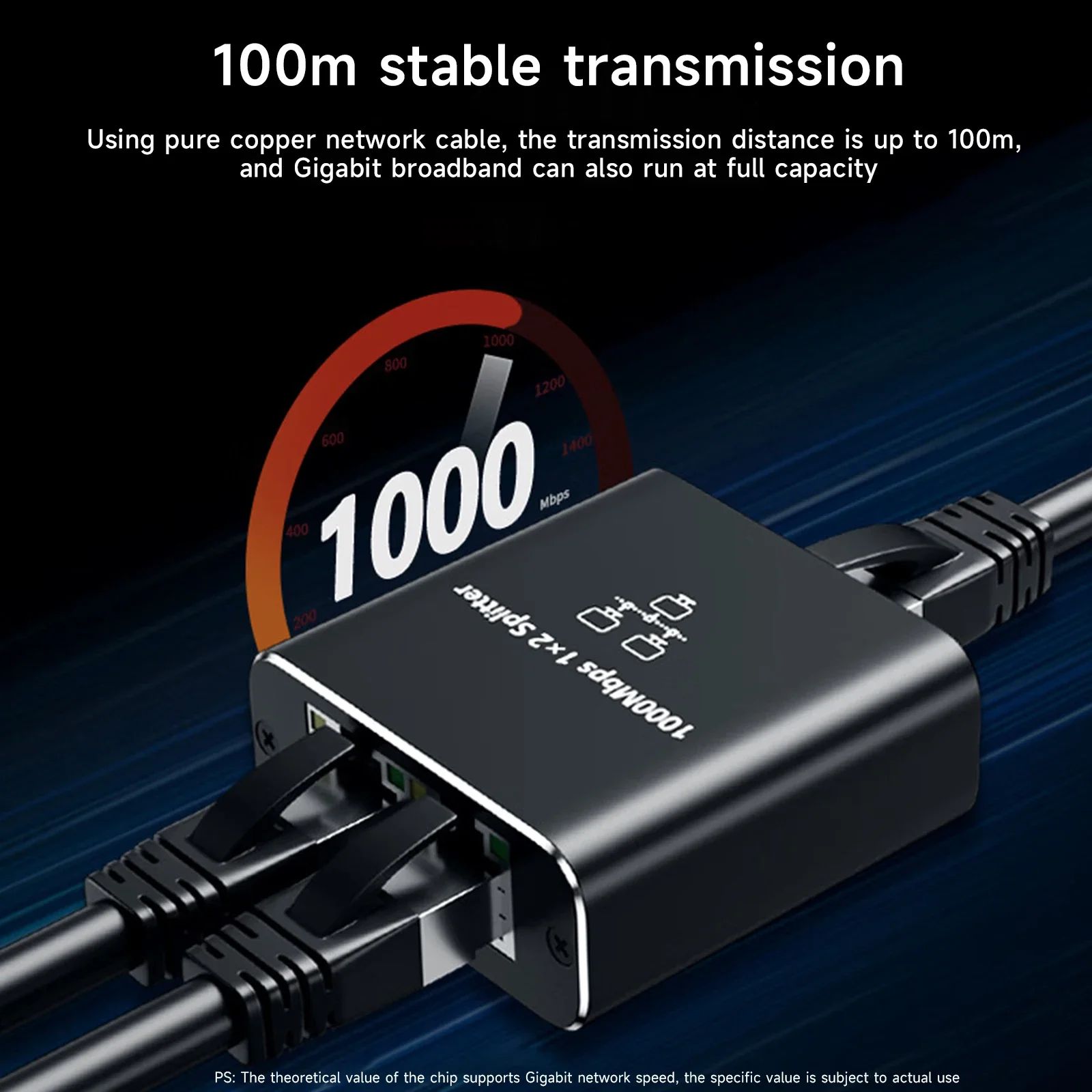 Gigabit 1000Mbps RJ45 Splitter 1 to 2 4 Ethernet Adapter Lan Connector ...