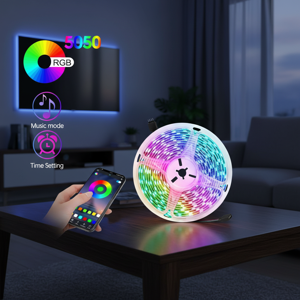 USB RGB LED Strip Light with 3-Key Remote, 16 Color Options, Perfect ...