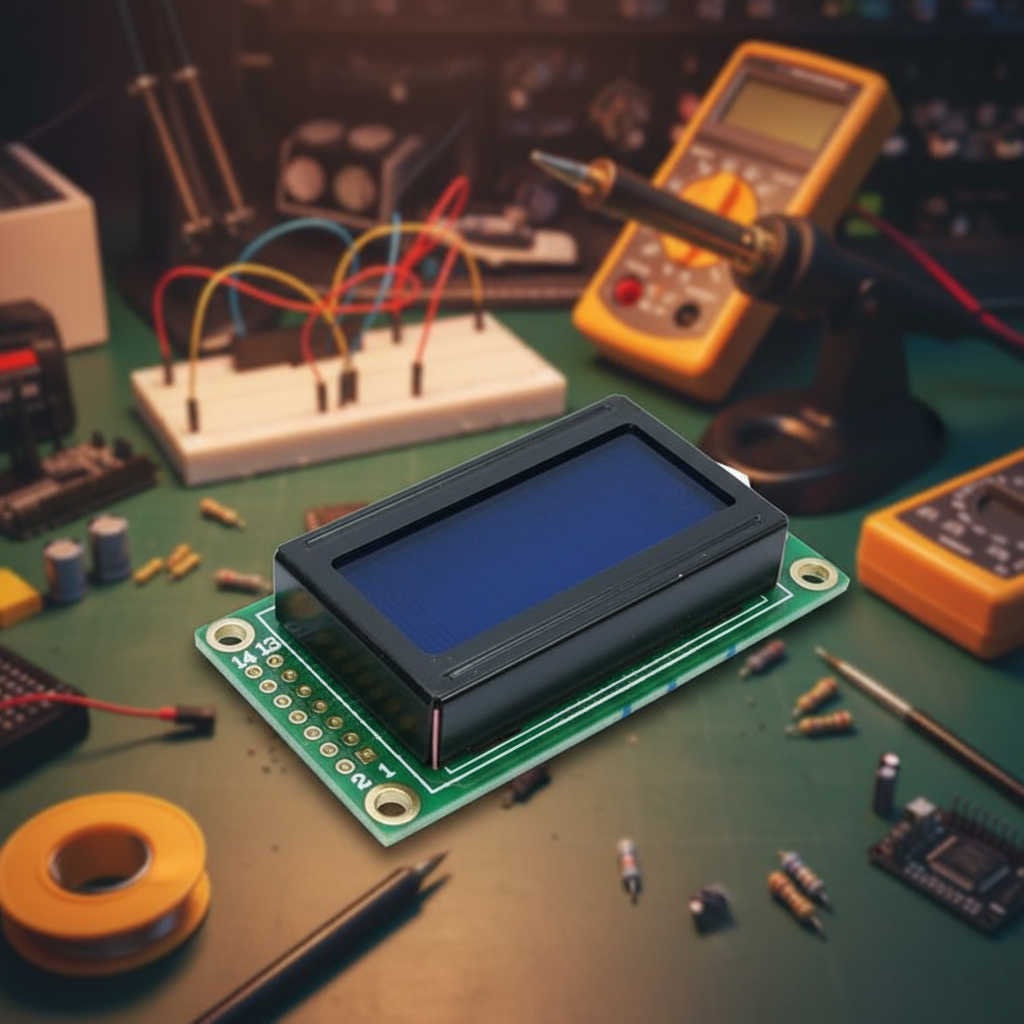 0802 8x2 LCD Module Character 5V Blue Screen Display: 0802 8x2 LCD ...