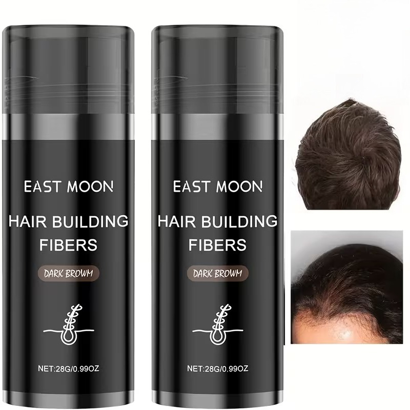 Vitamin-Rich Black Hair Fibers Powder – Instantly Conceals Thinning ...