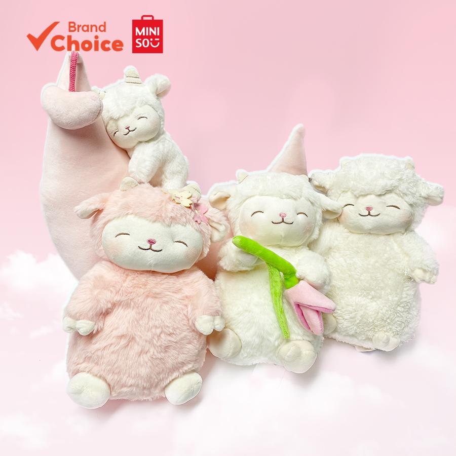 MINISO Sheep Series - Charming Warm White Lamb Plush Toy with A Sweet ...