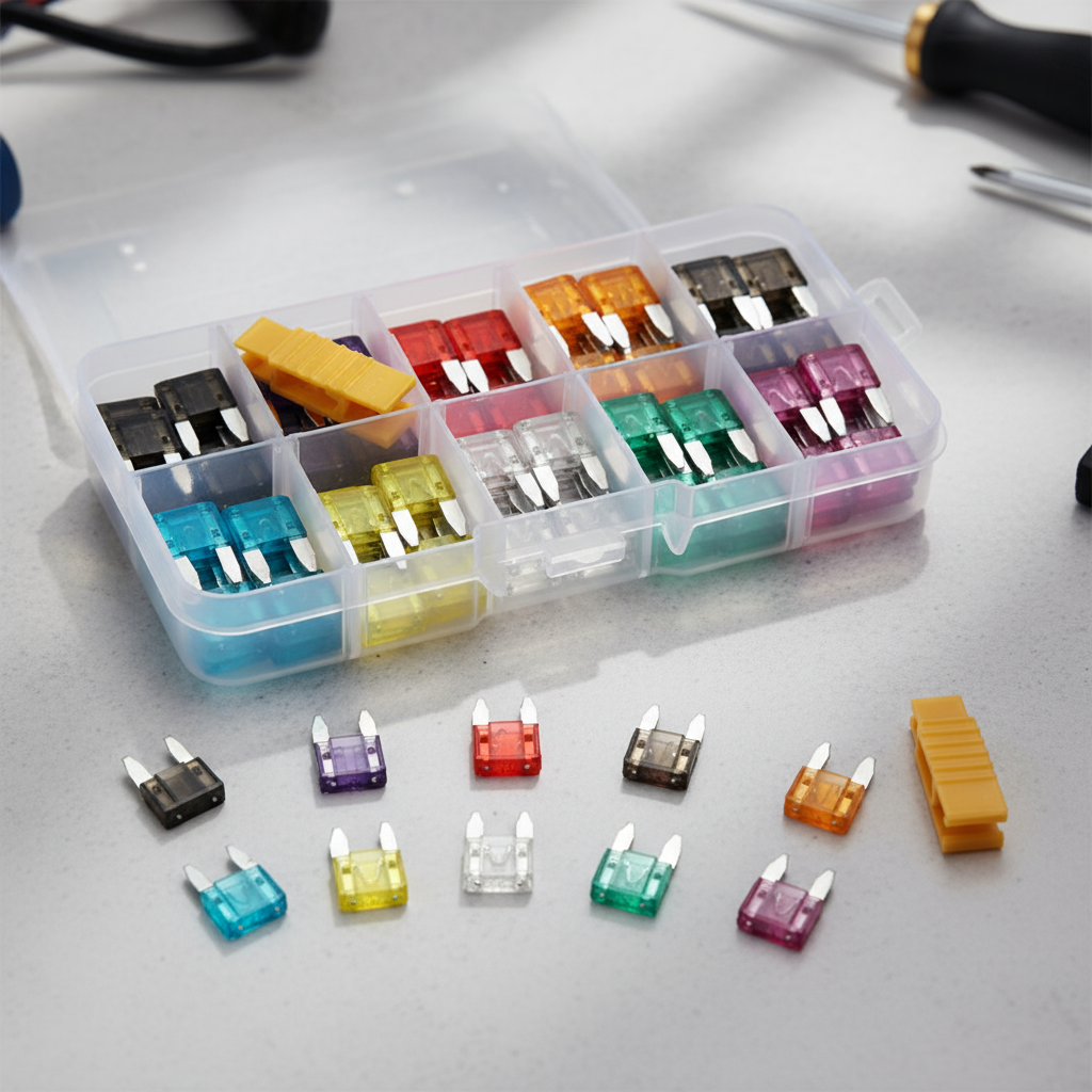 100/120PCS 32A Aluminum Small Car Fuses 6 Assorted Sizes with Clips 100 ...