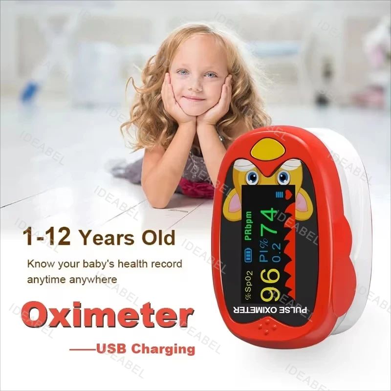 USB Pediatric Oximeter OLED Digital Oximeter Home Medical Thermometer ...