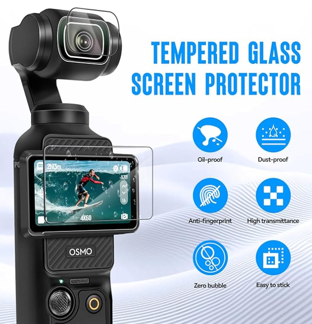 QULLOO Screen Protector For DJI RC Pro 2, Pack Of 2 Screen Protectors For DJI Mavic 4 Pro Remote Control Accessories, 9H Hardness Protection Glass Film Anti-Scratch Ultra Clear Screen Protector - View #7