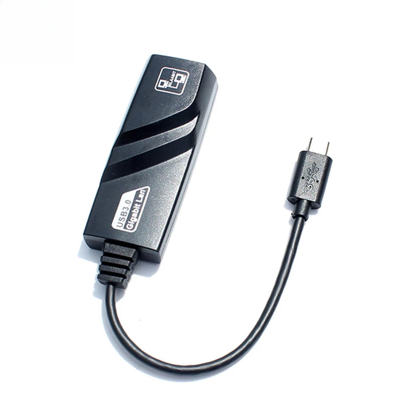Type C to RJ45 100Mbps Gigabit Ethernet Adapter, Reversible Interface ...