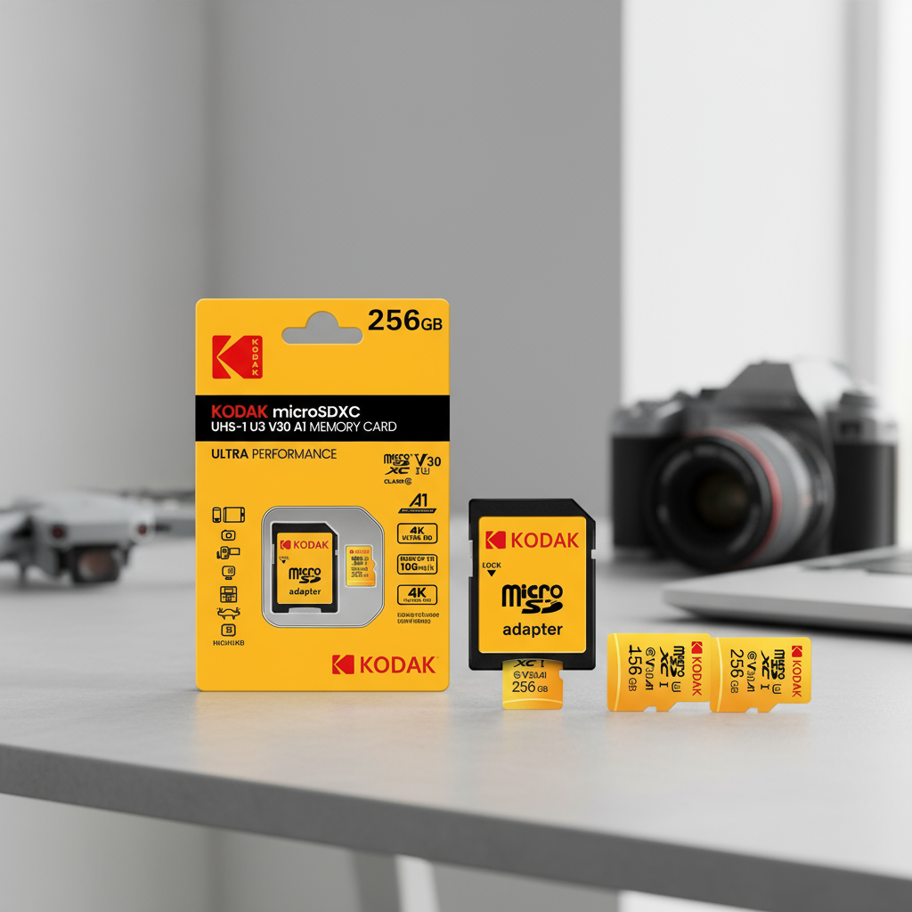 KODAK Red MicroSD Card 32GB-256GB, Class 10 U3, 4K Ultra HD TF Memory ...