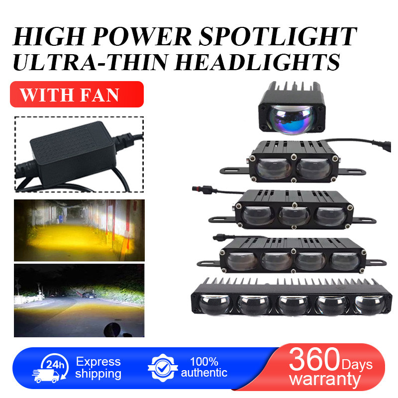 Ultra-Thin LED Grille Light Strip 60W Dual Color Yellow White Fog Light ...