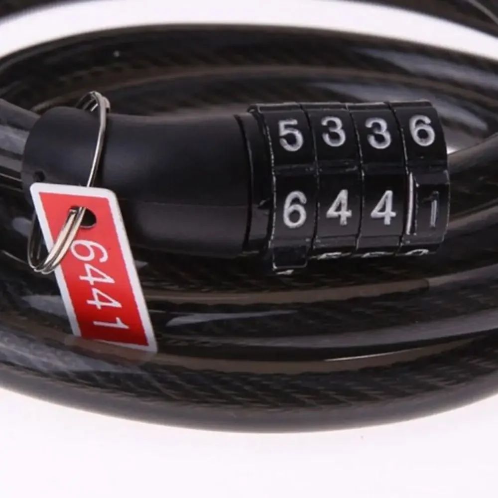 4-Digit Code Security Chain Padlock - Heavy Duty Motorcycle and ...