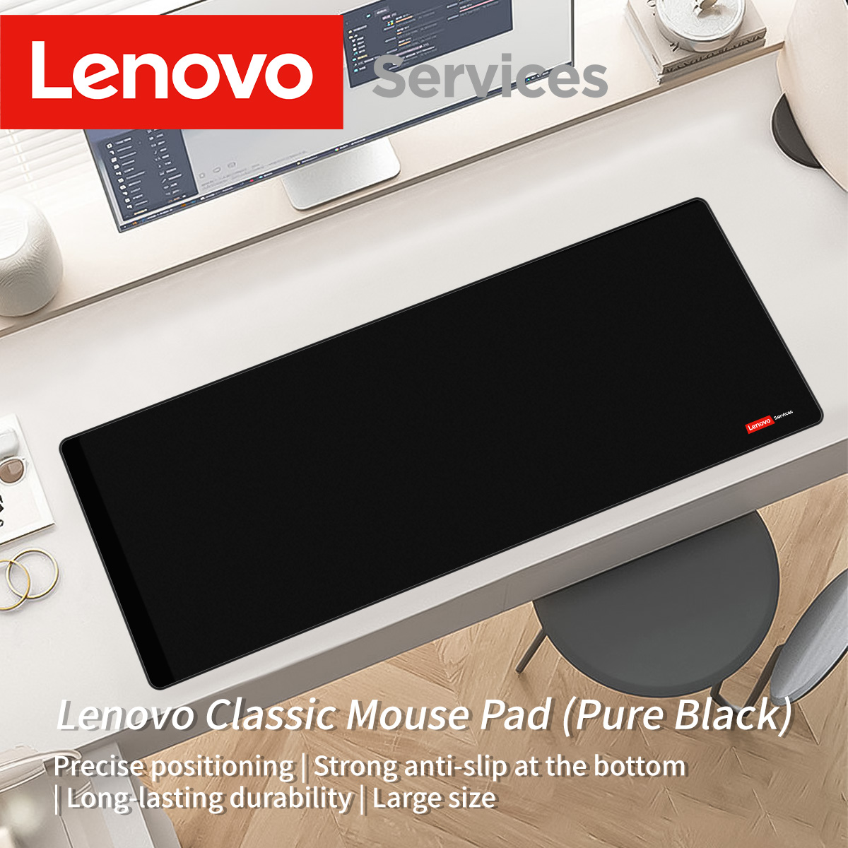 Lenovo 2026 multi-purpose desk pad: extra-thick gaming mouse mat ...