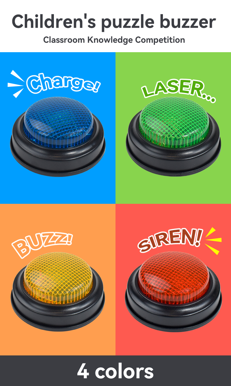 Buzzing Fun Game Beeper For Kid Educational Response Buzzer With Sound ...