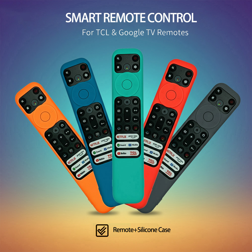 Replacement Remote Control RC902V+Silicone Case for TCL Android TV Mini ...