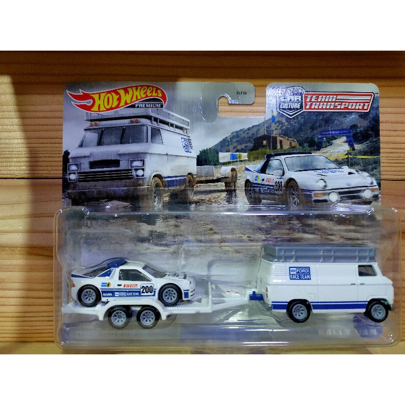 Hotwheels Car Culture Team Transport Ford Rs200 And Rally Van Shopee Malaysia 8935