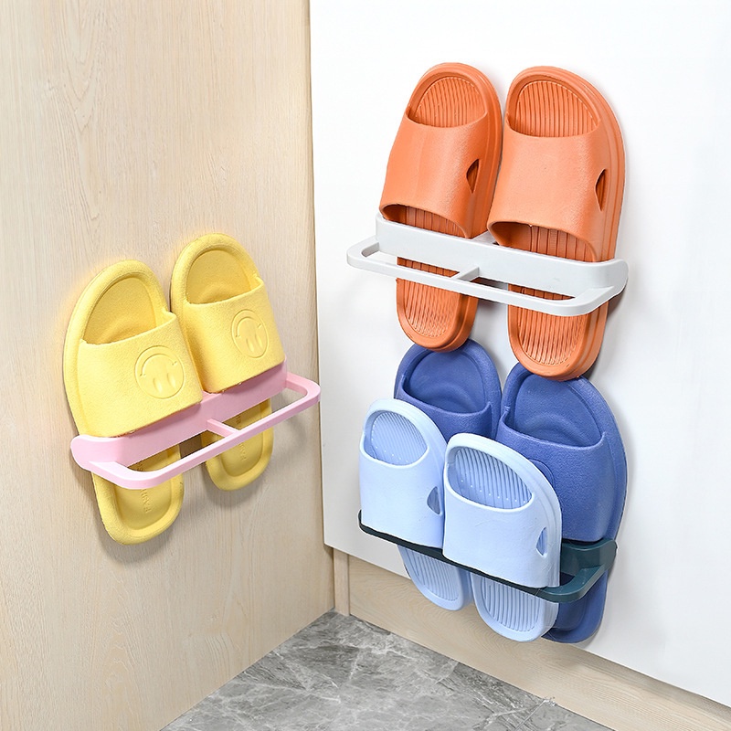 Shoe Rack Plastic Bathroom Shoes Organizers Slippers Drain Storage Rack ...