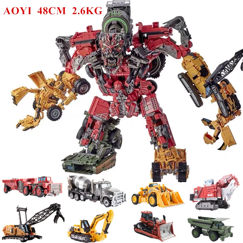 AOYI Cool 8 IN 1 Oversize Devastator Transformation Toys Boy Anime Hook ...