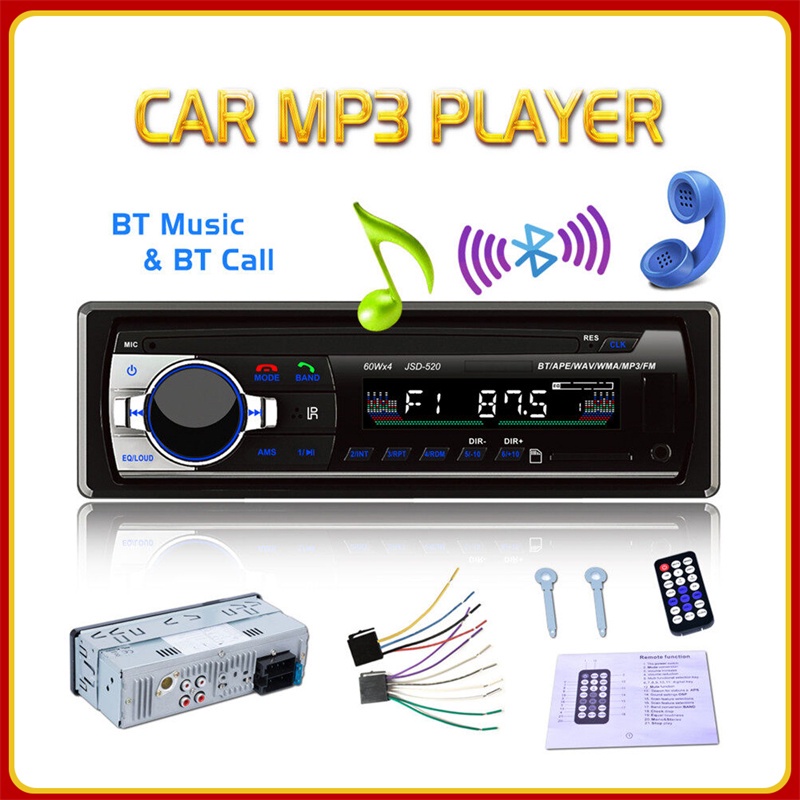 New 12V and 24V universal versions Car Stereo FM Radio MP3 Audio Player