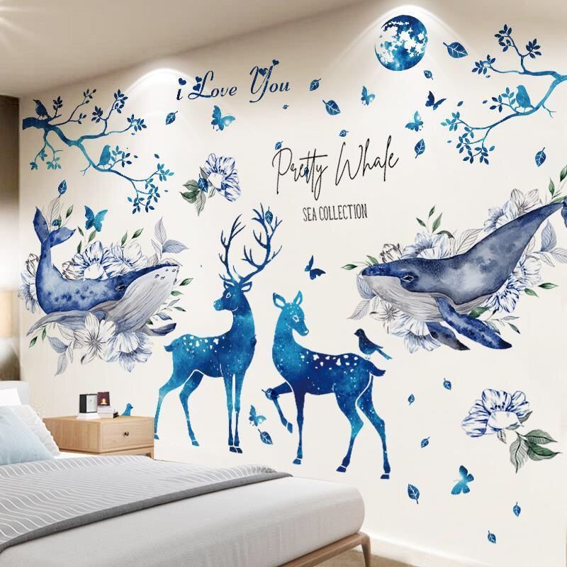 HJ127 Bedroom Wallpaper Self-Adhesive Dormitory Background Wall ...