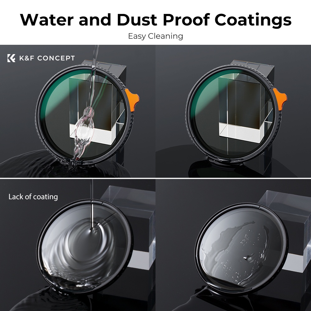 K&F Concept Nano-K Variable ND2-400 Filter (1-9 Stops) 18-layer