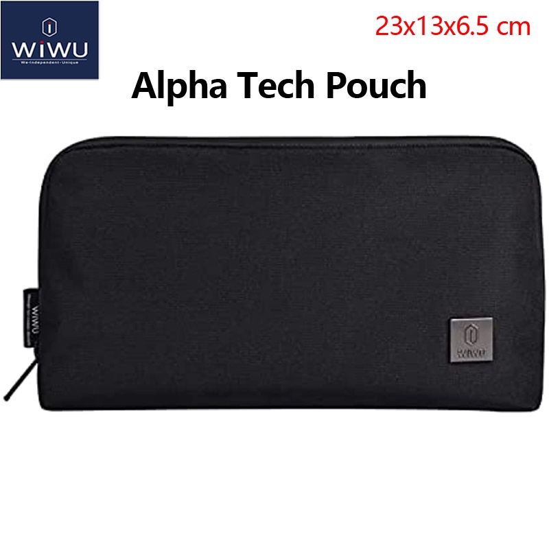 WIWU Alpha Tech Pouch Electronics Organizer, Waterproof Travel Cable
