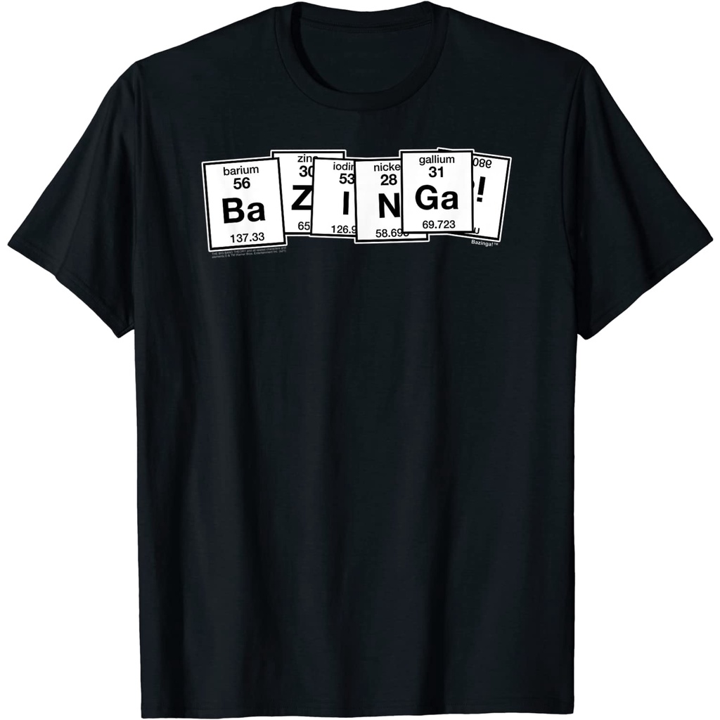 Bazinga Periodic Table T Shirt The Big Bang Theory Shopee Malaysia