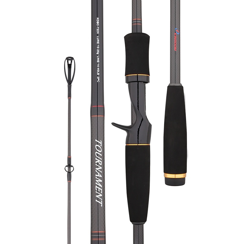 Kingdom TOURNAMENT Carbon Fiber Fishing Rods Spinning Casting All