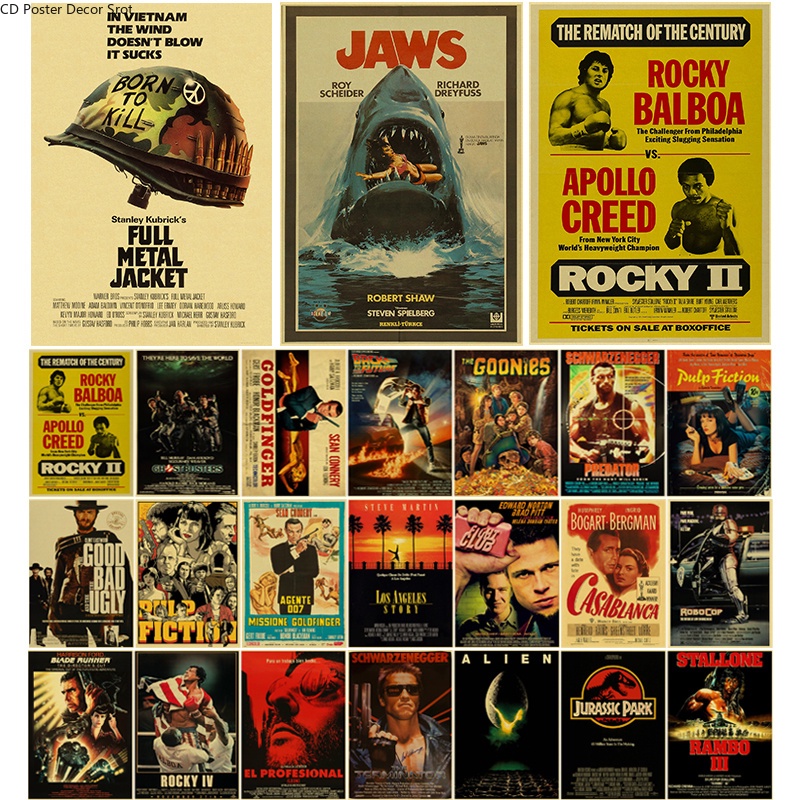 Classic Movie Poster Old Film Series Kraft Paper Posters DIY Vintage ...