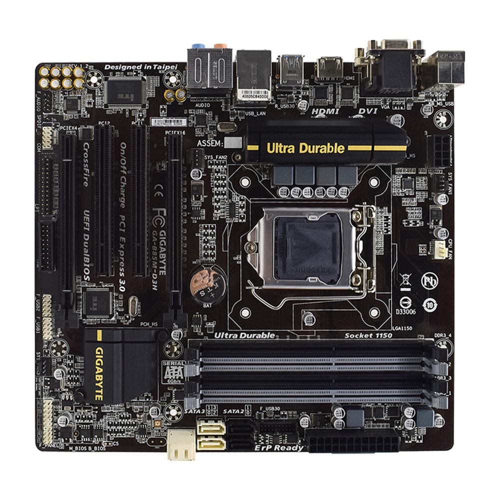 GIGABYTE GA-B85M-D3V Plus / B85M-D3V-A GIGABYTE GA-B85M-D3H B85M D3H ...