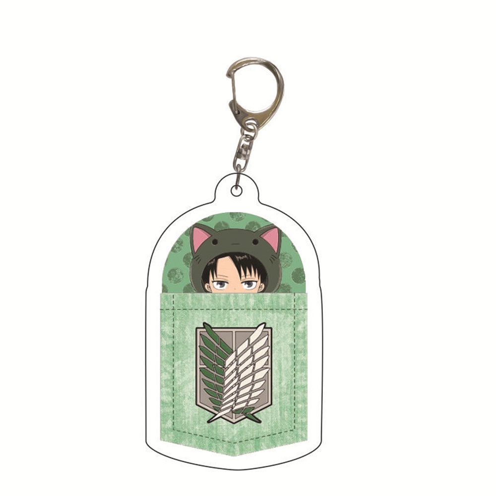 Top Quality Armin Colossal Anime Attack On Titan Keychain Acrylic