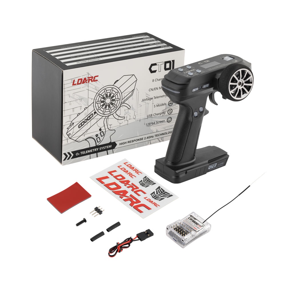 LDARC CT01 2.4GHz 8CH Remote Control Transmitter With CR1800 Receiver 5