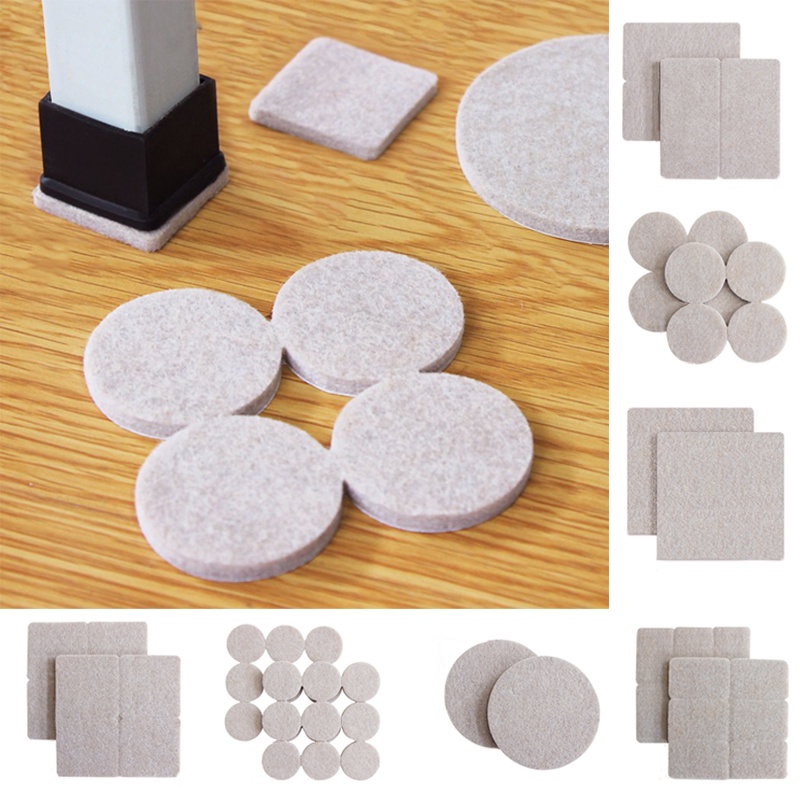 18128 pcs Felt Chair Leg Pads 5mm Thick Floor Scratch Protector Mat